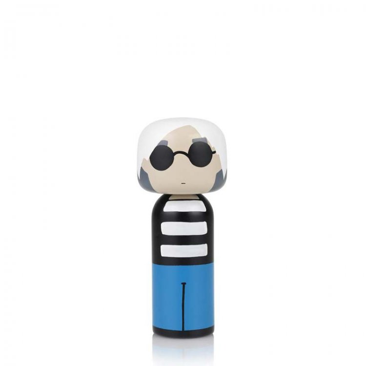 Lucie Kaas | Bambola Kokeshi Andy Warhol