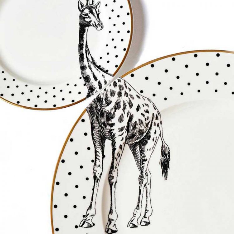 Yvonne Ellen | Set 2 piatti Giraffe